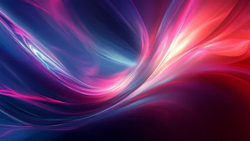 Prismatic currents twist through cosmic silk and neon dusk