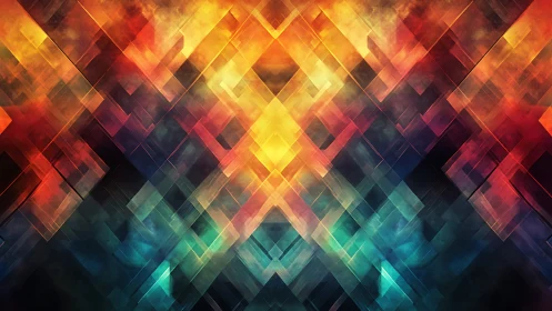 Geometric light prism creating radiant abstract symmetry.