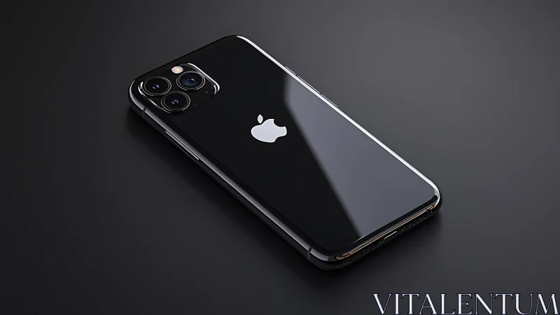 Premium Black iPhone Pro Max: Three-Camera System.