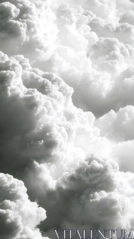 Billowing white clouds invite calm daydreams and quiet wonder