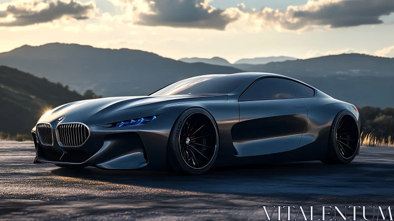 Midnight mountain cruiser with razor-sleek concept curves.