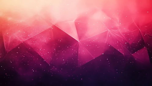 Spectral polygon cloud with luminous gradient diffusion.