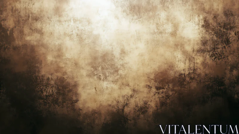 Weathered bronze glow on distressed abstract misted wall.