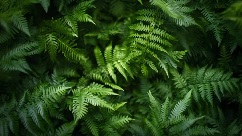 Fern constellation in a quiet forest floor cosmos.