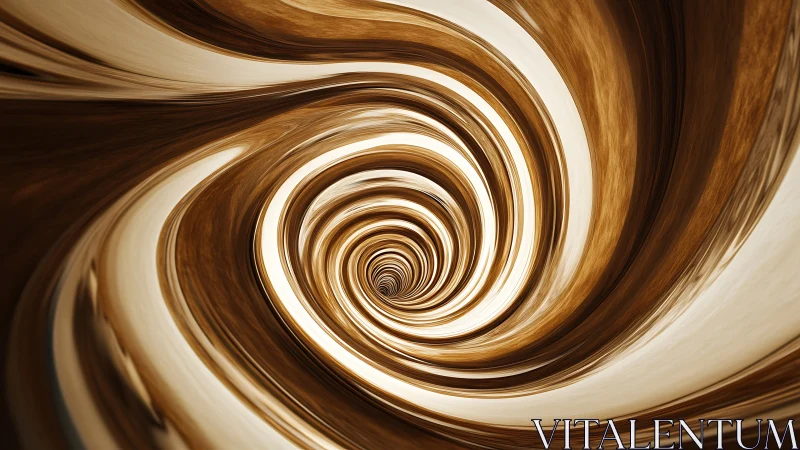 Radial wood-grain vortex rendered as high-depth swirling tunnel