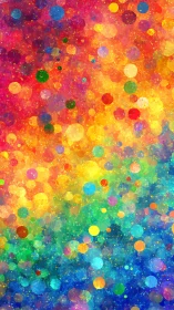 Chromatic bokeh field renders layered rainbow diffusion dynamics