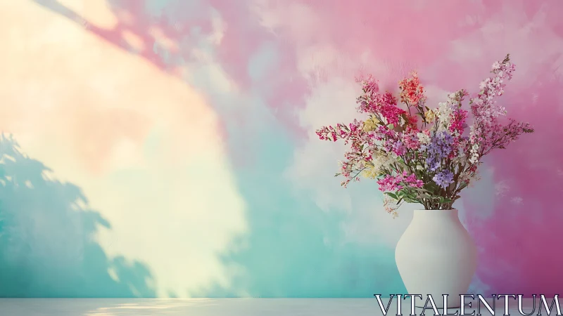 Pink Whispers Rise: Dreamy Blooms Dance in Pastel Reverie