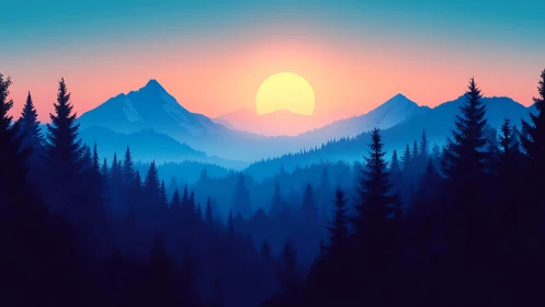 Mountain Sentinel Watches Golden Dawn Break Free.