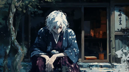 Quiet evening with a thoughtful white haired wanderer.