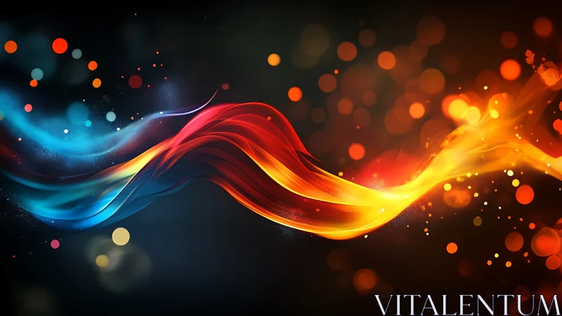 Ribbons of fire and frost collide in a swirling cosmic duet