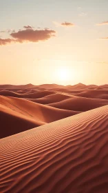 Sunset carves molten rhythms across the whispering dunes