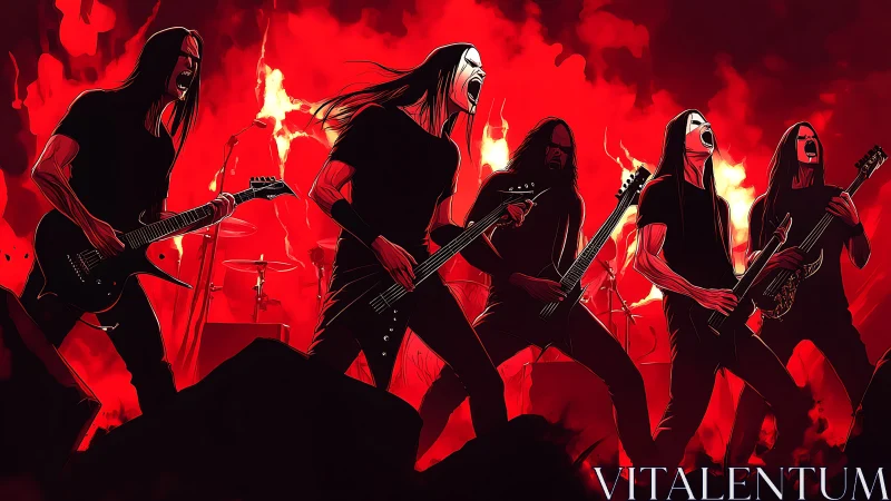 Fiery metal band shaking the stage with raw, loud energy.