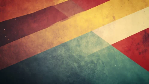 Diagonal color bands drift like retro light through fog