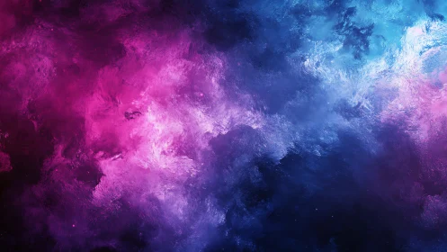 Bicolor abstract nebula texture with pink and blue gradients.