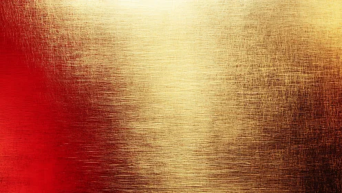 Brushed gold and red metallic gradient abstraction surface design.