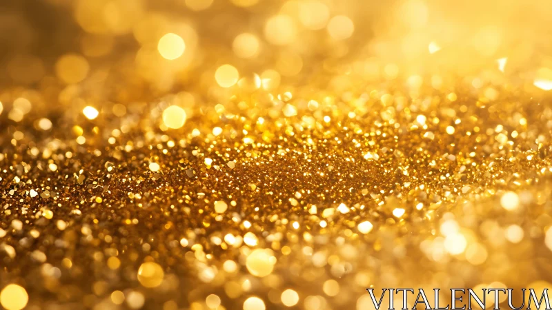 Golden glitter bokeh sparkles in a warm celebratory glow