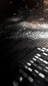 Parametric light grid over dark volumetric wave surface