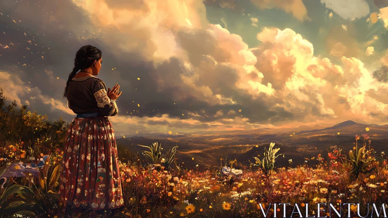 Sunlit meadow invites a quiet moment of wonder and hope