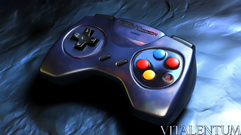 Retro Gaming Controller in Digital Dreams.
