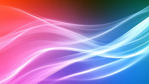 Color gradient backdrop with flowing light wave streaks.