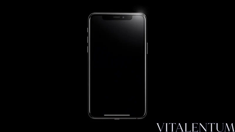 Sleek Glass Portal Glows Against Endless Shadows