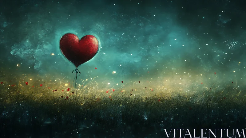 Heart Blooms in Twilight: A Love Letter to Hope.