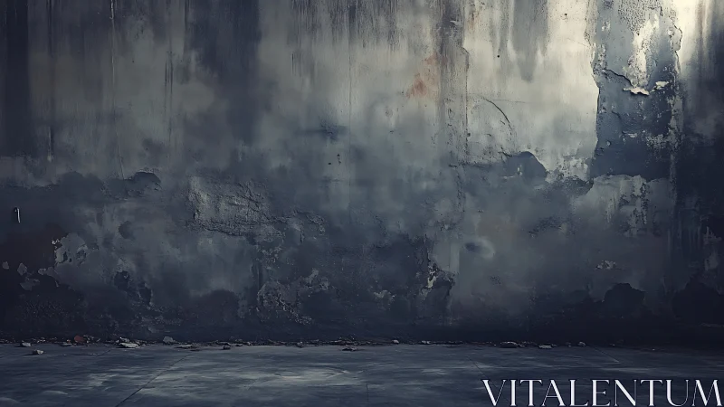 Weathered concrete wall surface captures urban decay in detail