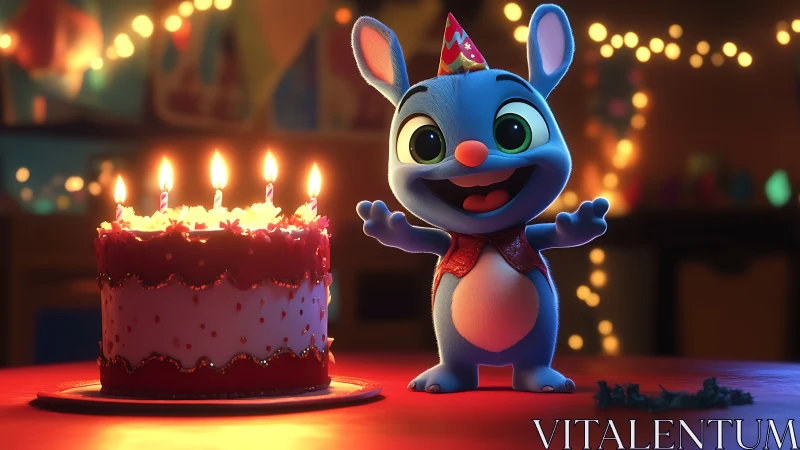 Blue Bunny's Luminous Birthday Bash Spectacle.