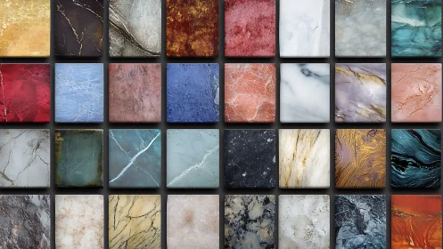 Colorful marble tile collection sparking cozy design ideas.