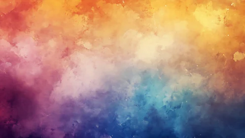 Colorstorm clouds melt from ember dusk into quiet tide