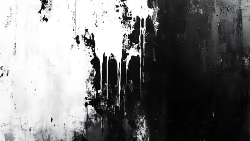 Ink Between Worlds: Bold Black And White Abstraction.