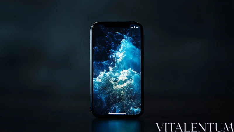 Luminous Digital Cosmos Dreaming Inside Glass.