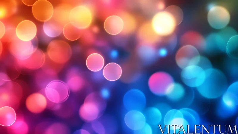 Vibrant bokeh lights glow in a dreamy multicolor blur