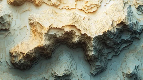 Layered canyon dreams sculpted in digital topography light.