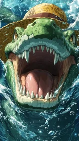 Sunhat Swamp Titan Laughing Through Tidal Chaos.