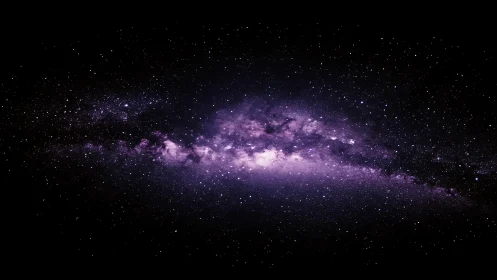Spectral violet galactic plane with dense stellar diffusion.