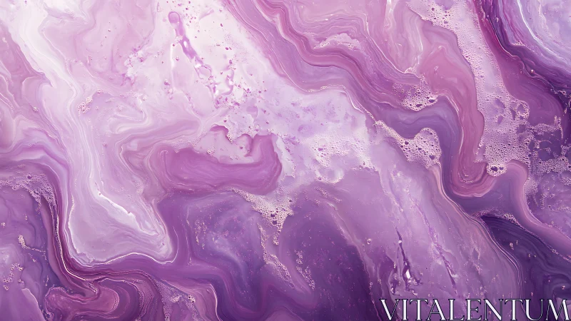 Purple liquid marbled abstract with swirling fluid layers.