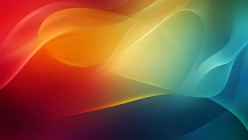 Multispectral gradient ribbons with fluid vector curvature.