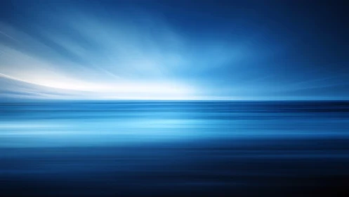 Horizon In Fast Forward, a Blue-Toned Ocean Daydream.