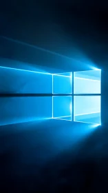 Soft neon window glow spilling into a midnight room.