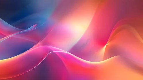 Vibrant digital waves in flowing neon gradient motion.