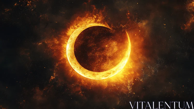 Annular Solar Eclipse with Dynamic Plasma Eruptions.
