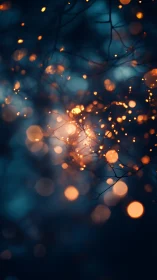 Bokeh-lit botanical filaments in dusk-toned depth of field.