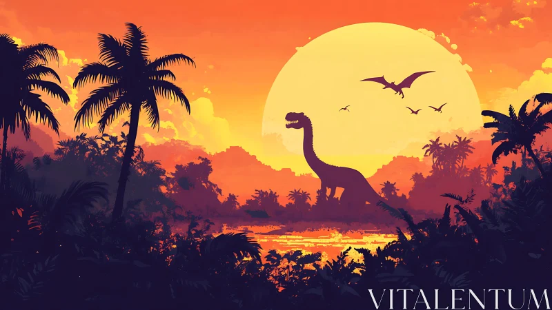 Sunset stomping grounds of a gentle jungle giant.