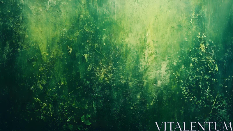 Abstract green textured background with nature-inspired grunge style.