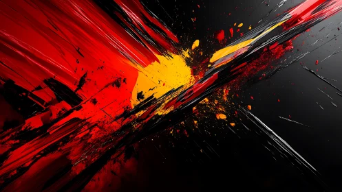 Crimson shockwave crossing a molten sunburst core. Period.