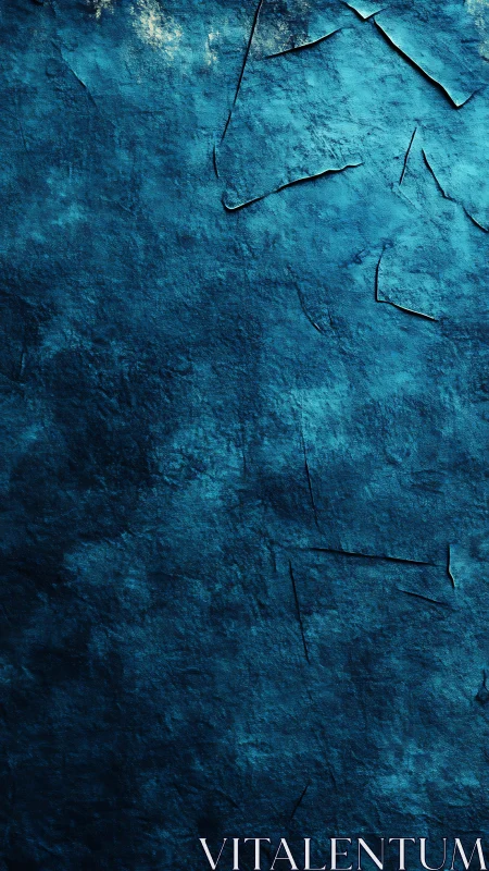 Textured blue stone surface with subtle cracked highlights.