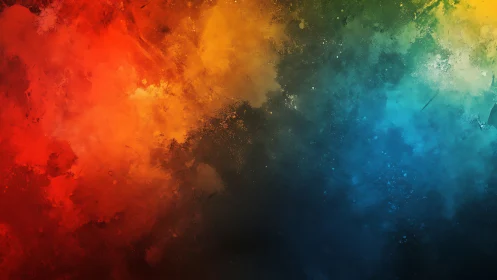 Multispectral nebula gradient with dynamic pigment diffusion field