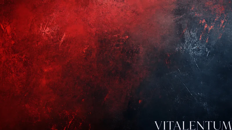 Bimodal red black pigment gradient with textured diffusion field.