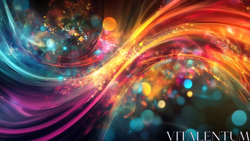 Spectral fluid dynamics of luminous color streams in motion.